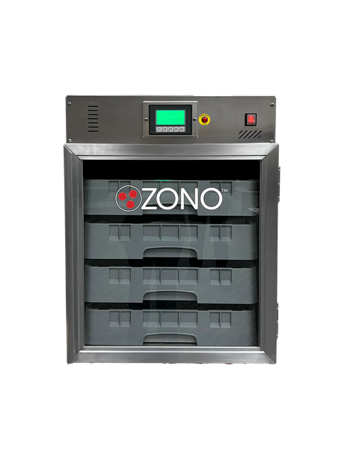 ZONO™ C4B commercial countertop disinfecting and sanitizing cabinet for hospitality guest items, kids club materials, spa tools, and small shared accessories