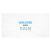 Walking In The Rain Beach Towel