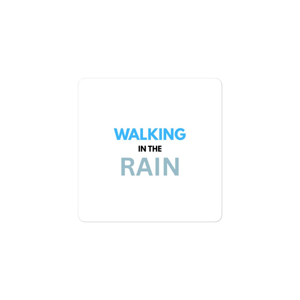 Walking In The Rain Stickers