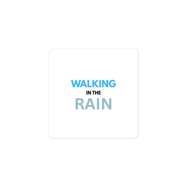 Walking In The Rain Stickers