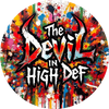 The Devil in High Def 3" Sticker