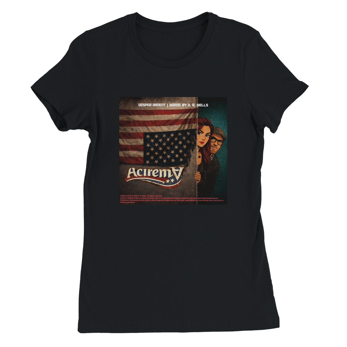 ɐɔᴉɹǝɯ∀ - Women’s Cut T-Shirt