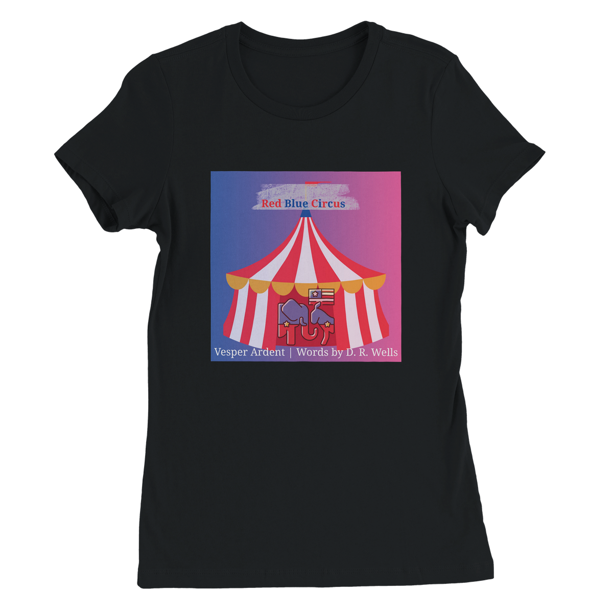 Red Blue Circus - Women’s Cut T-Shirt