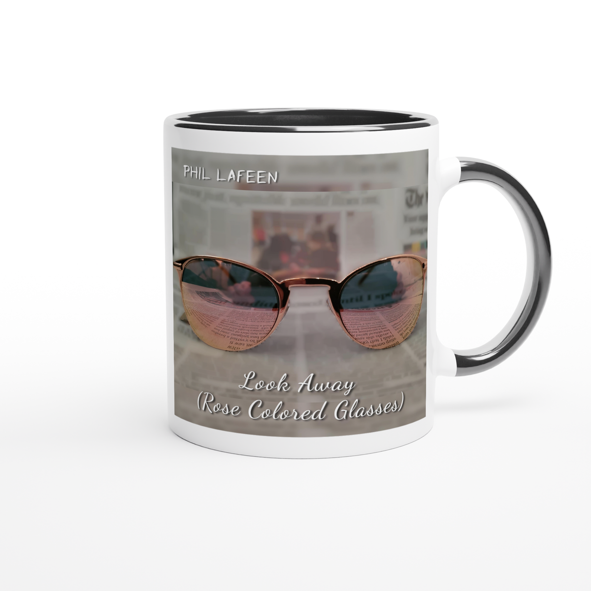 Look Away (Rose Colored Glasses) - Ceramic Mug