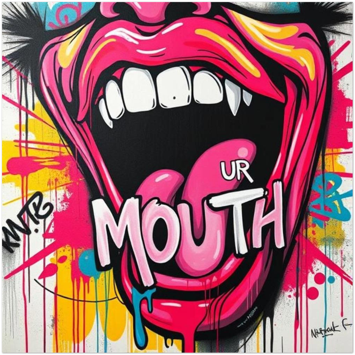 Run Your Mouth (feat. solokips & SKATEBOARDDREEK) - Fine Art Poster