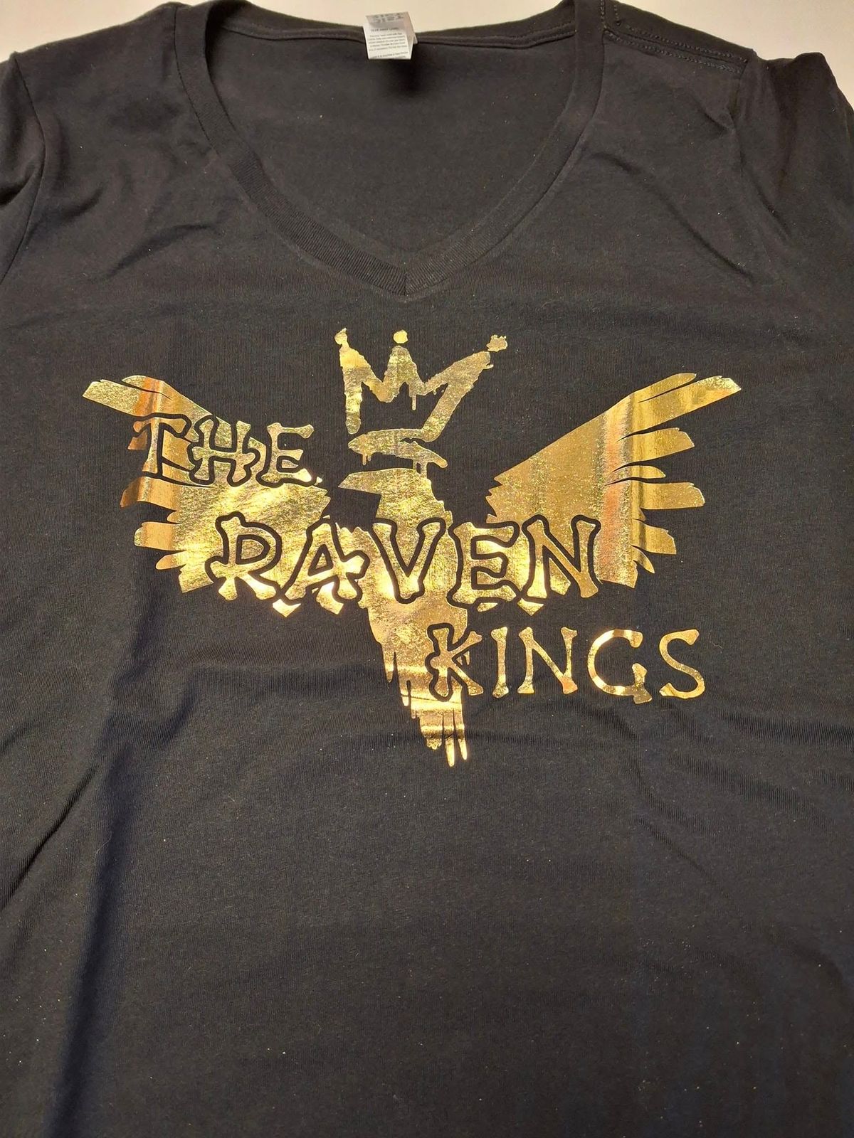 Gold Print TRK Shirt V-Neck