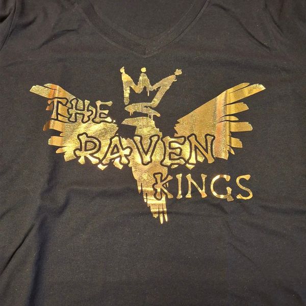 Gold Print TRK Shirt V-Neck