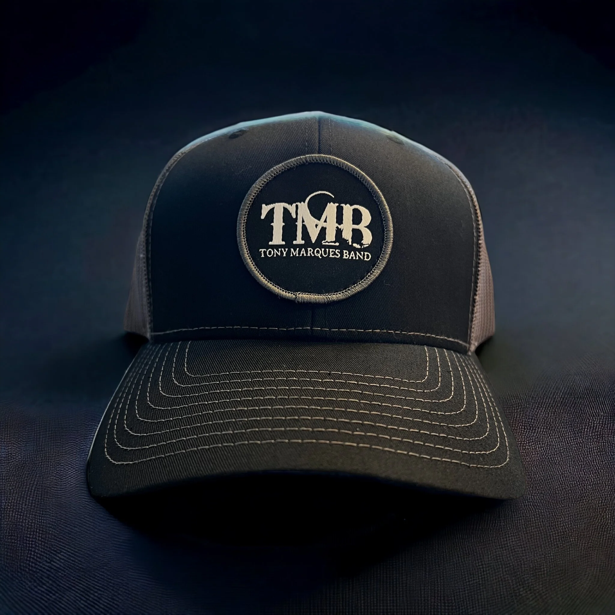 TMB Black & Gray Curved Brim Cap