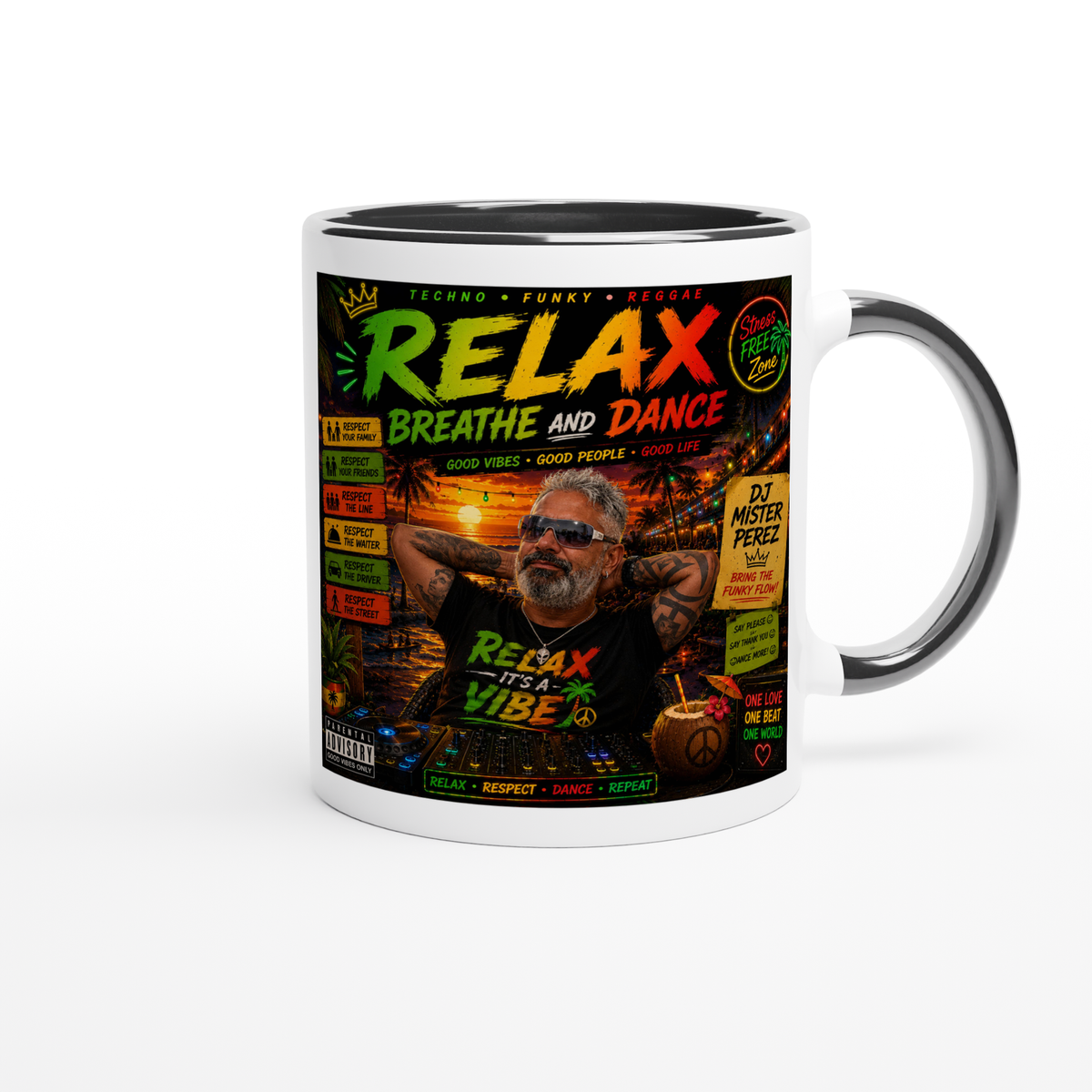 Relax, Breathe and Dance - Ceramic Mug