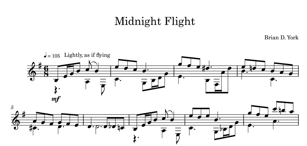 Midnight Flight (solo guitar)
