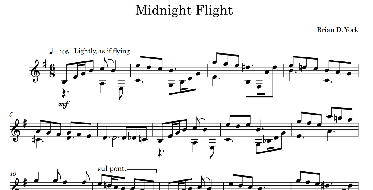 Midnight Flight (solo guitar)