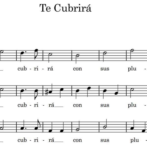 Te Cubrirá (SSA women's choir)
