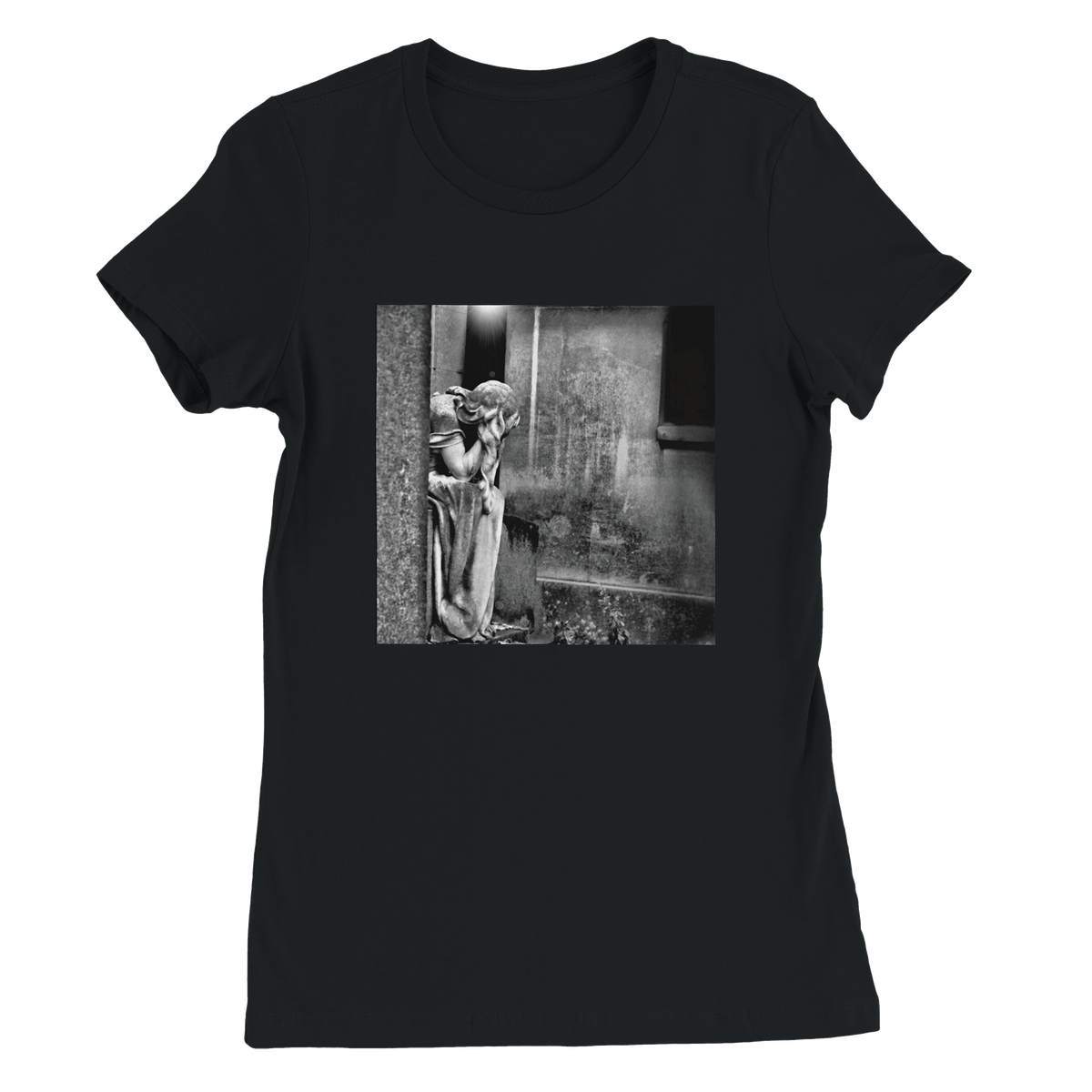 He Visits Her Grave - Women’s Cut T-Shirt