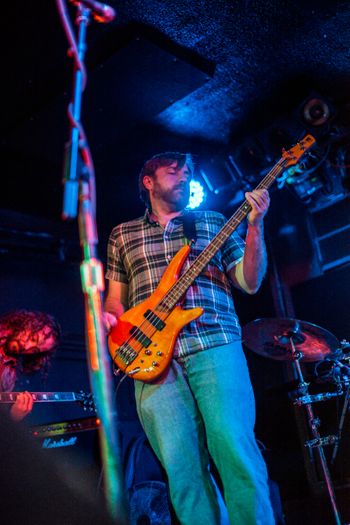 Steve Clark playing bass with Simply Subtle at The Rock & Roll Hotel in Washington, DC - 2016
