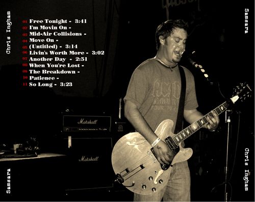 Chris Ingham - Samsara back cover