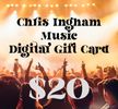Chris Ingham Music Gift Card - $20