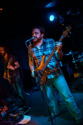 Steve Clark playing bass with Simply Subtle at The Rock & Roll Hotel in Washington, DC - 2016
