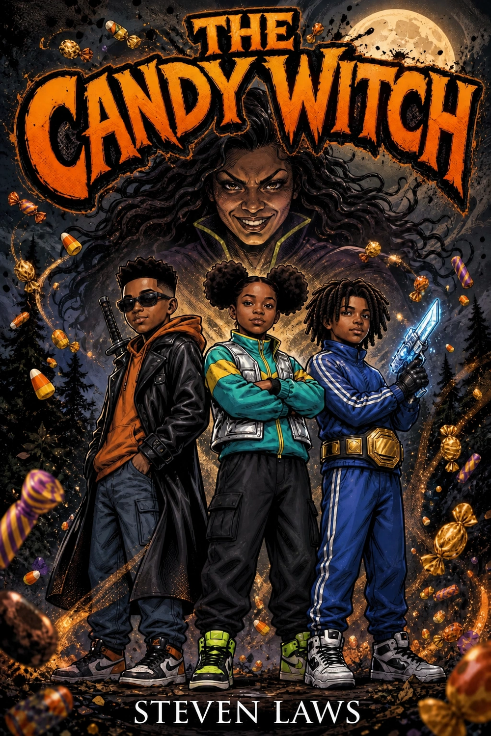 The Candy Witch by Steven Laws (Front Book Cover)
