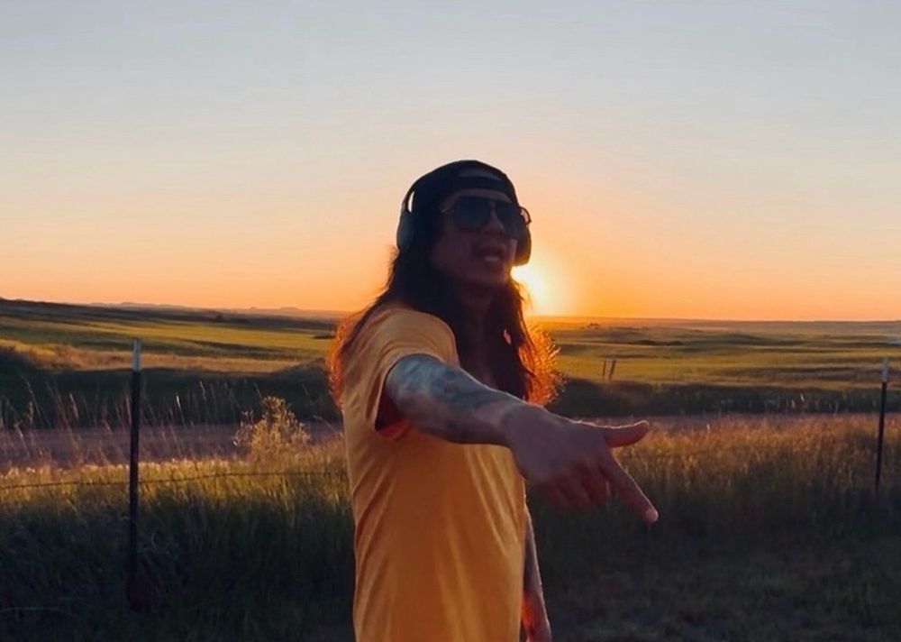 Bio page for Corey Rabbithead, a Native American hip hop artist from North Dakota
