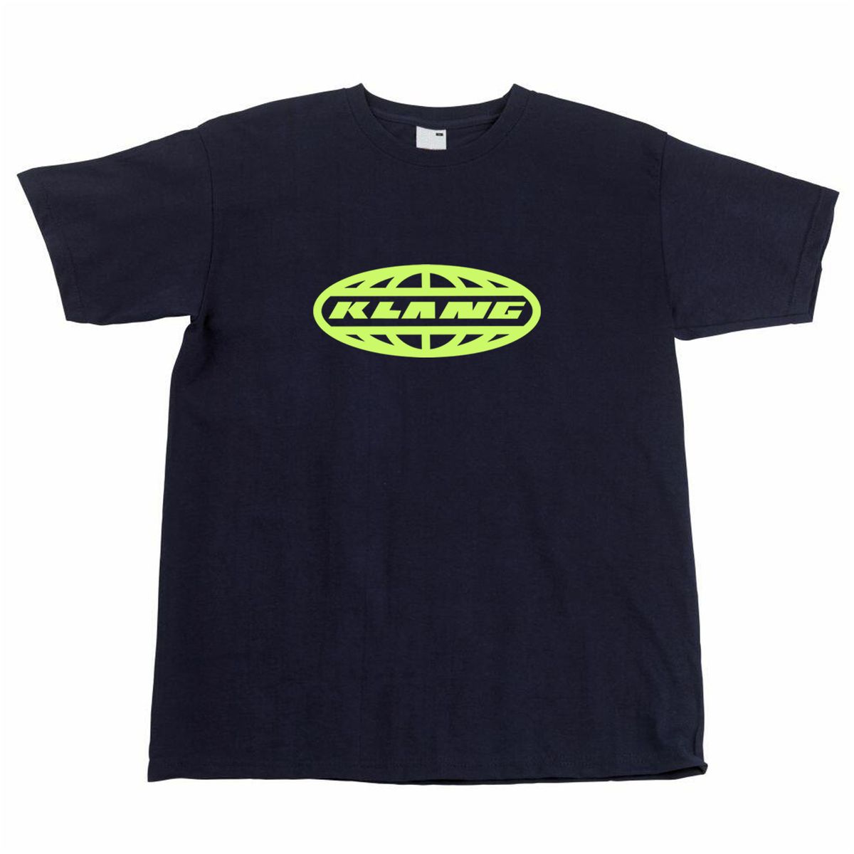 Klang Tee - Green on Blue