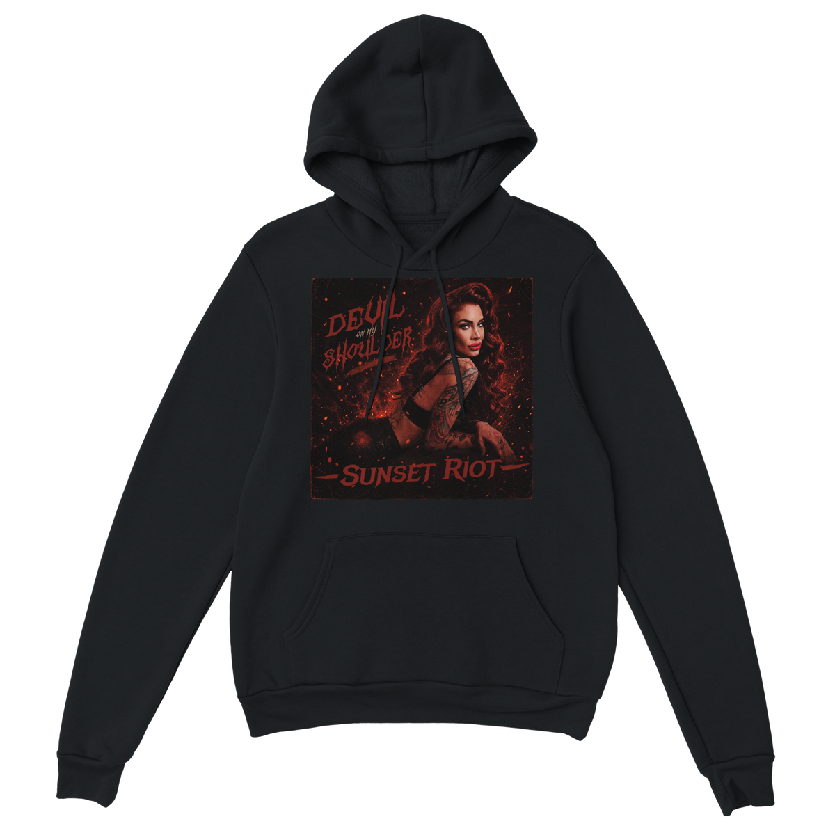 Devil On My Shoulder - Classic Unisex Pullover Hoodie