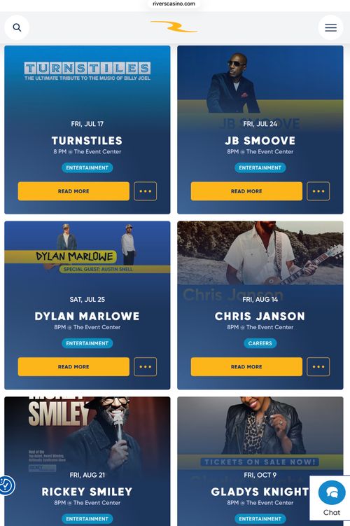 Rivers casino events concerts 