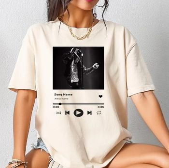 T- shirts Plays Your Favorite Song When QRcode is Scanned. Your Device Must Be Connected to the Internet and Bluetooth speaker or headphones.
