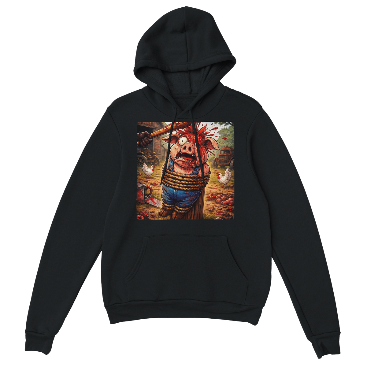 Hog tie - Classic Unisex Pullover Hoodie