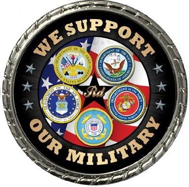 Challenge Coin - We Support Our Military