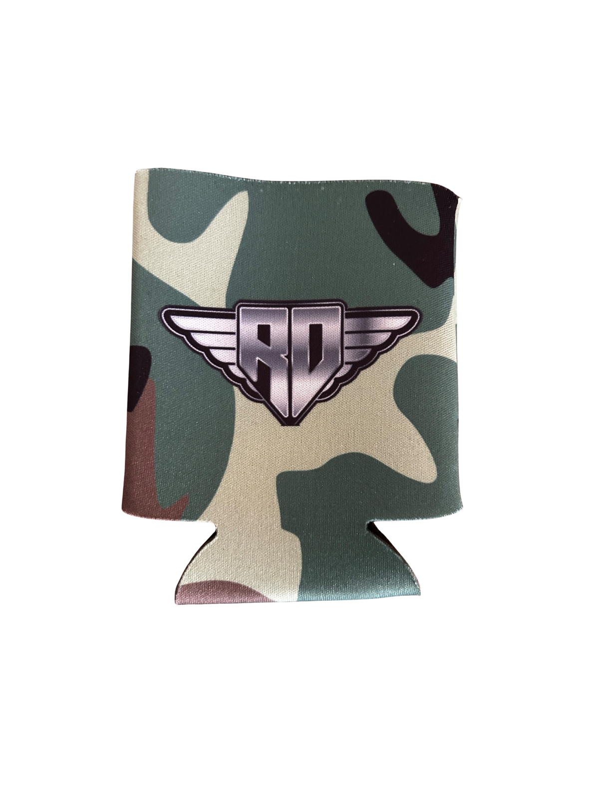 RD Short Green Camo Koozie