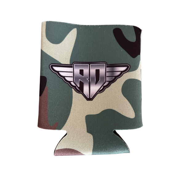 RD Short Green Camo Koozie