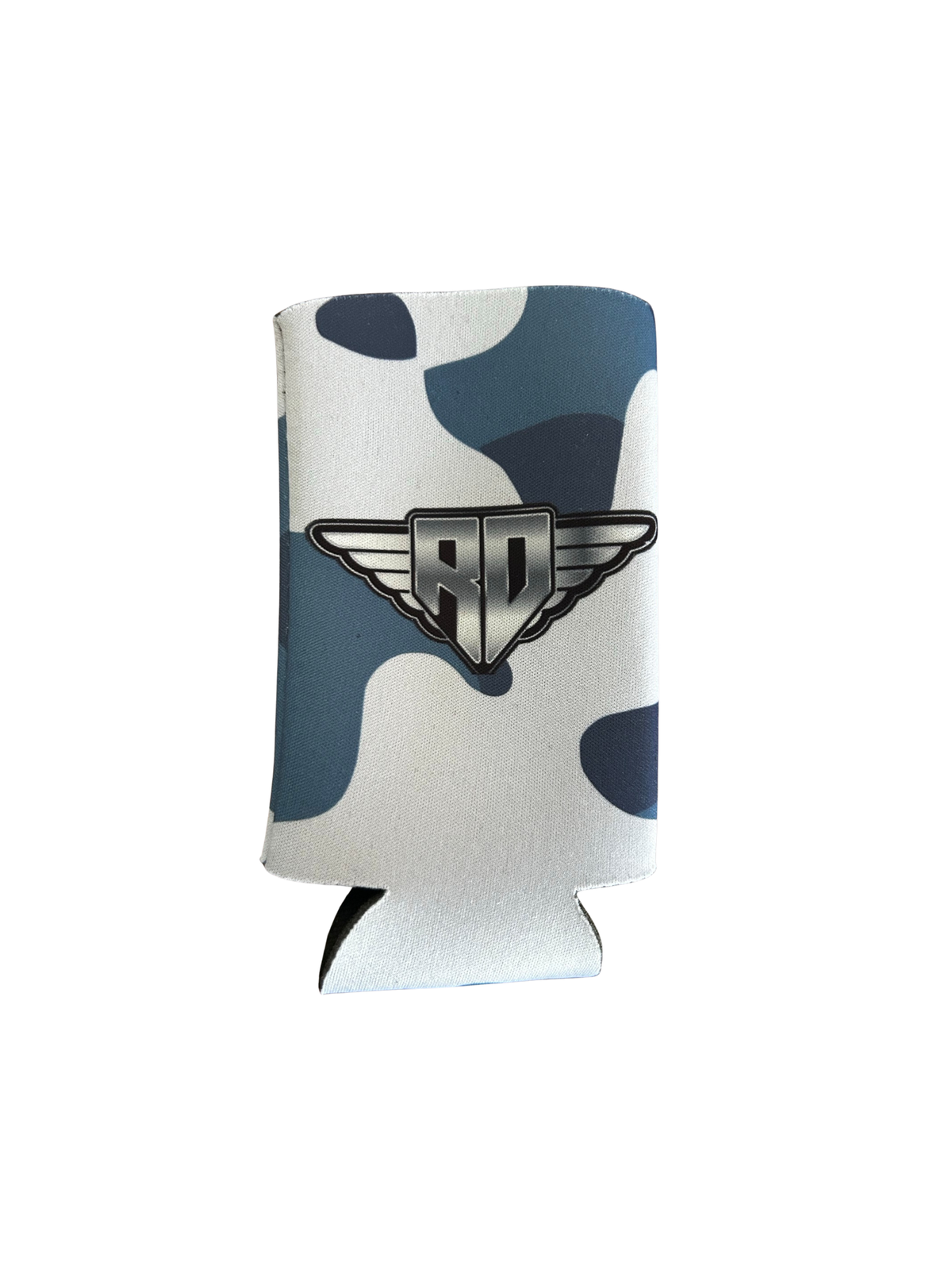 RD Tall Skinny Grey Camo Koozie