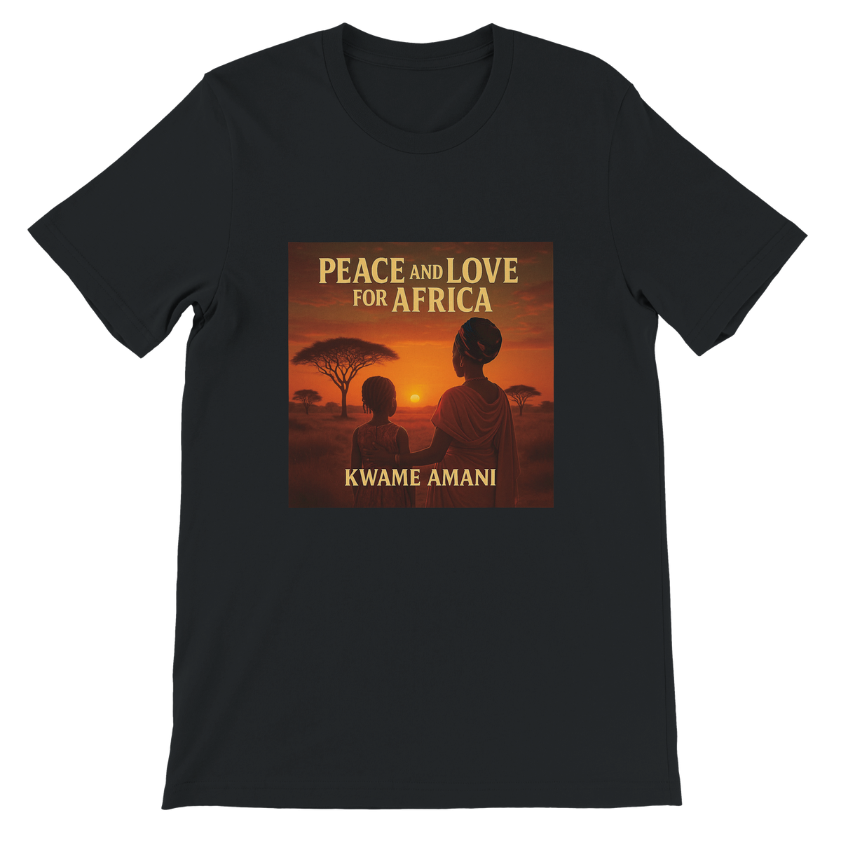 Peace and Love for Africa (feat. Kwame Amani) - Unisex T-Shirt