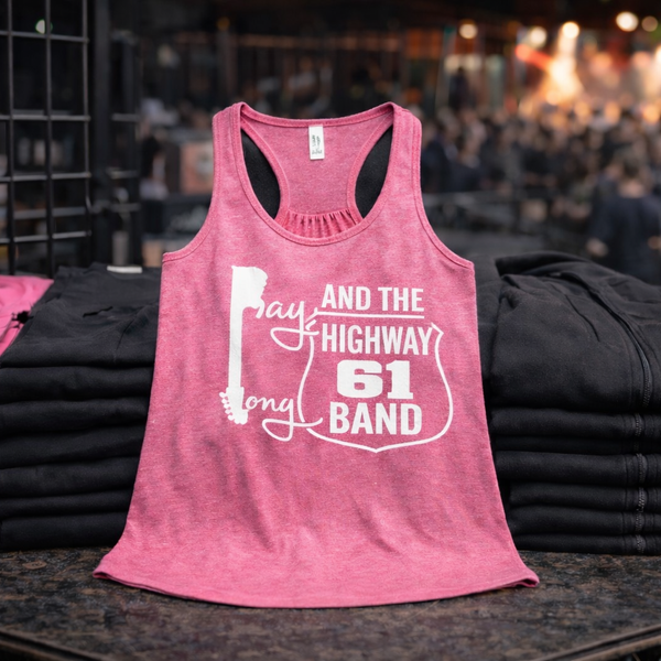 Ray Long and The Highway 61 Band - Women's Racerback Tanks