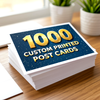1000 CUSTOM POST CARDS - FREE SHIPPING