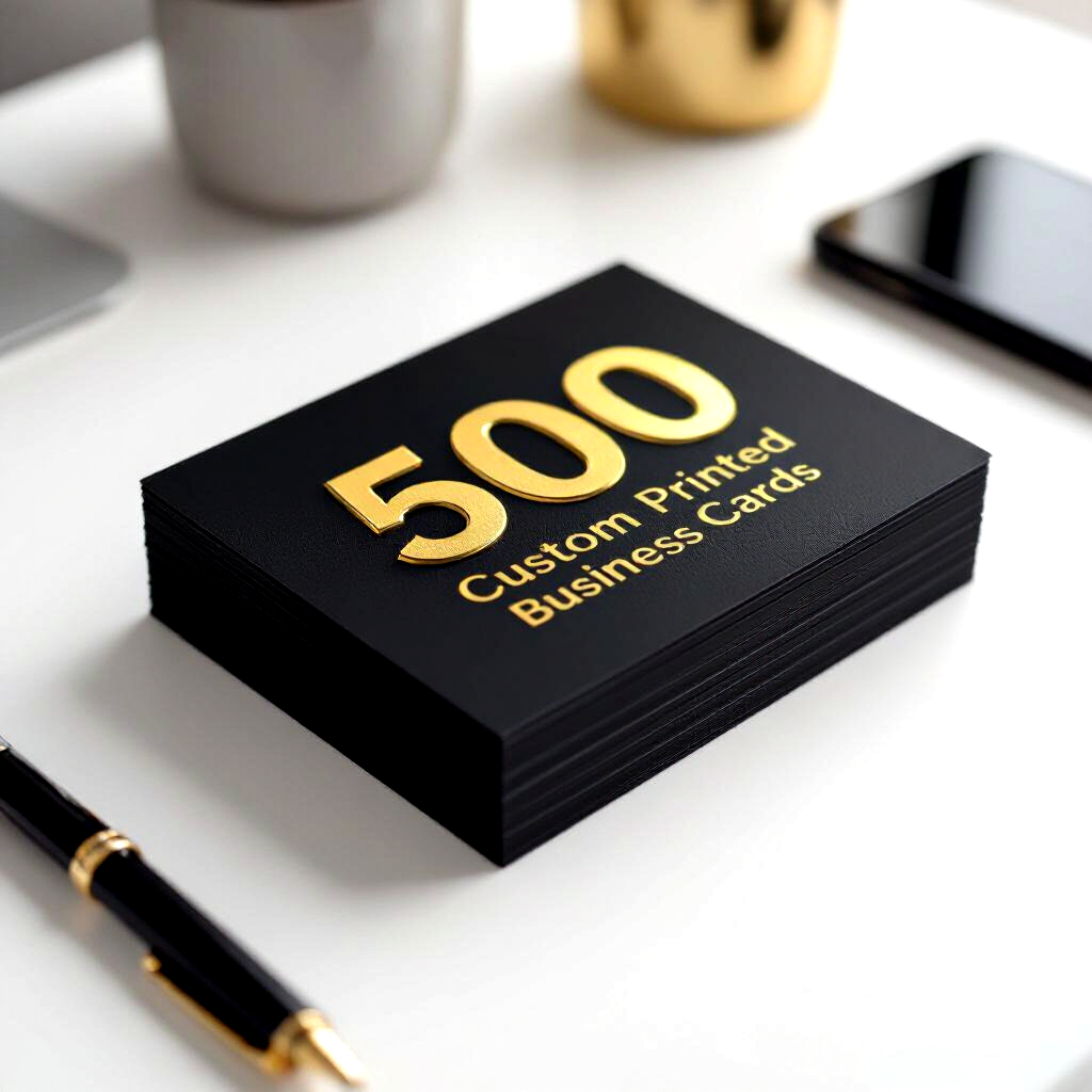 500 BUSINESS CARDS - FREE SHIPPING - FREE DESIGN