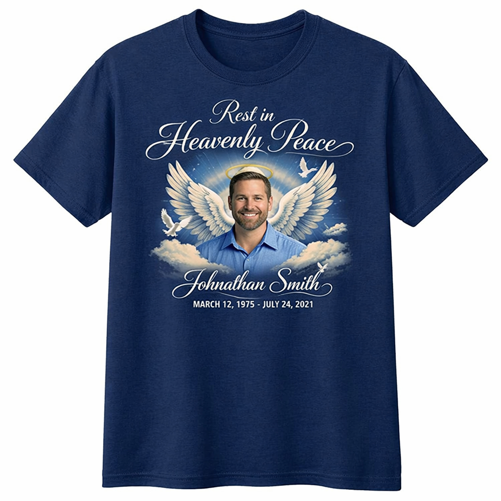 CUSTOM MEMORIAL T-SHIRTS - 72 (1 full case) FREE SHIPPING!