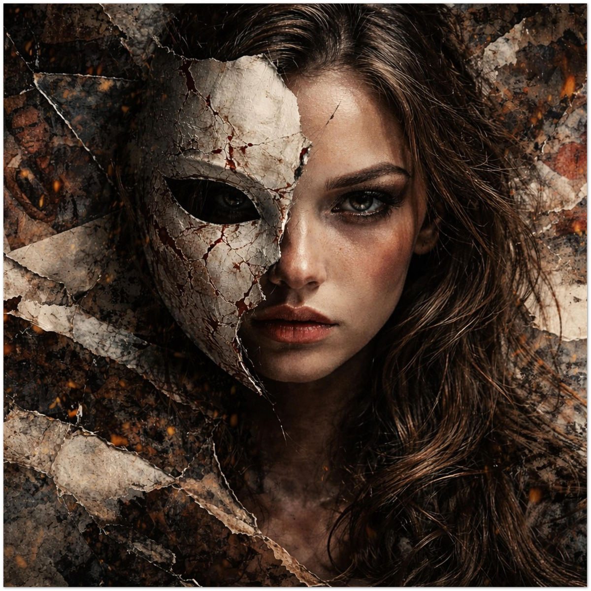 Beneath the Mask (Her) - Fine Art Poster