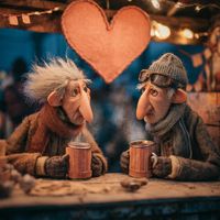 The Orange Thread Valentine by Surreal AI