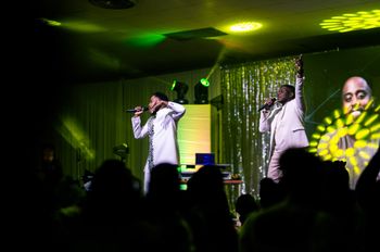 Bj'orn Pierre and Marc Isaacs performing "Trust D Process" at Mirror Man 2: The Concert
