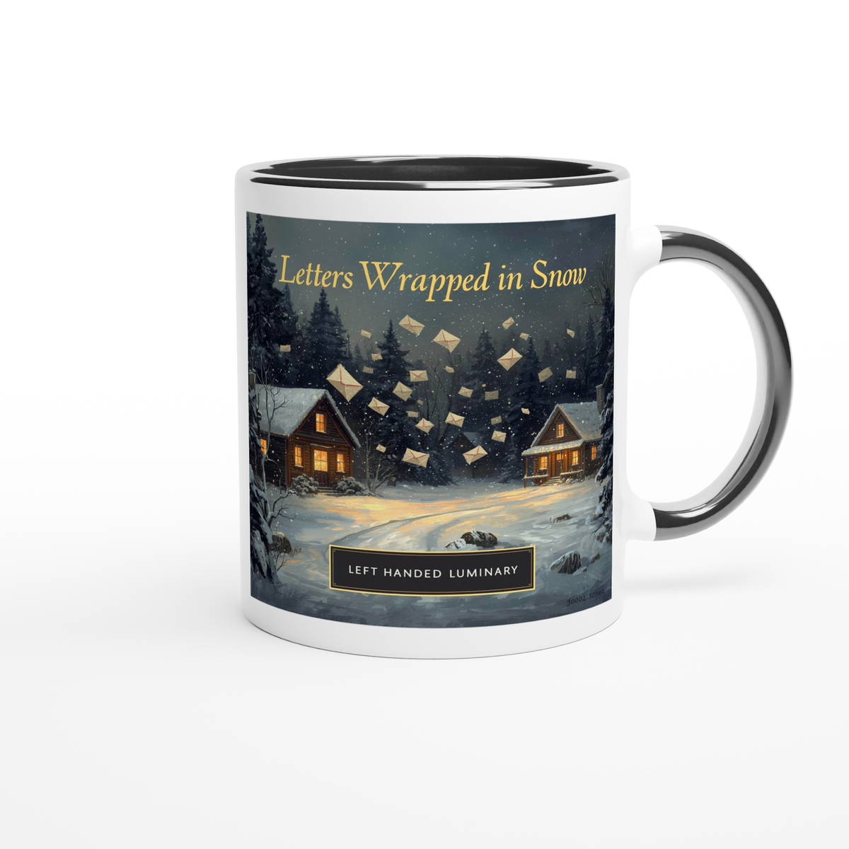 Letters Wrapped in Snow - Ceramic Mug