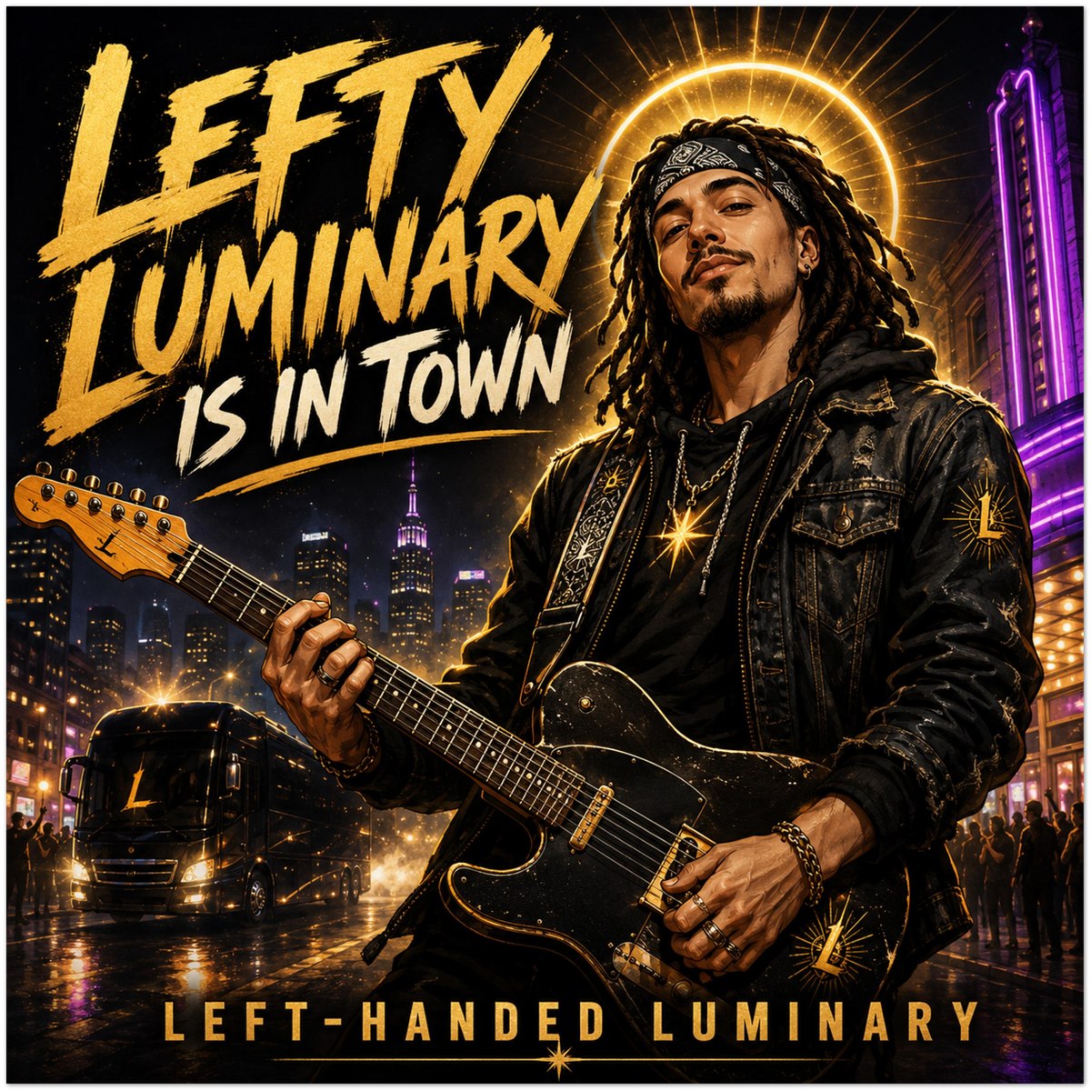 Lefty Luminary is in Town - Fine Art Poster
