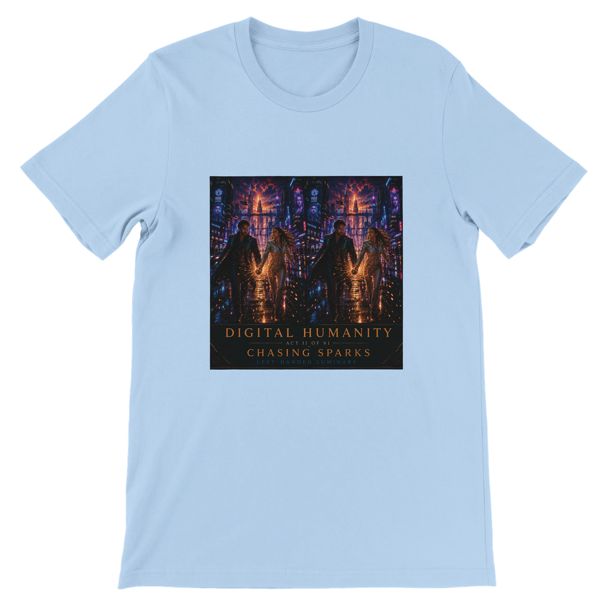 Digital Humanity: Act II: Chasing Sparks - Unisex T-Shirt