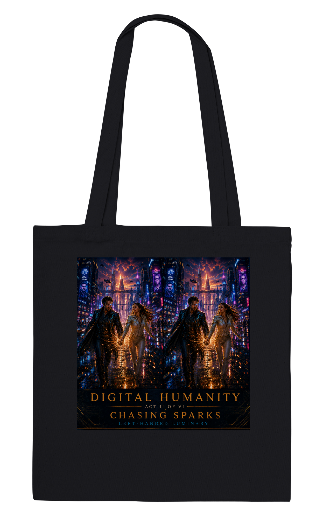 Digital Humanity: Act II: Chasing Sparks - Tote bag
