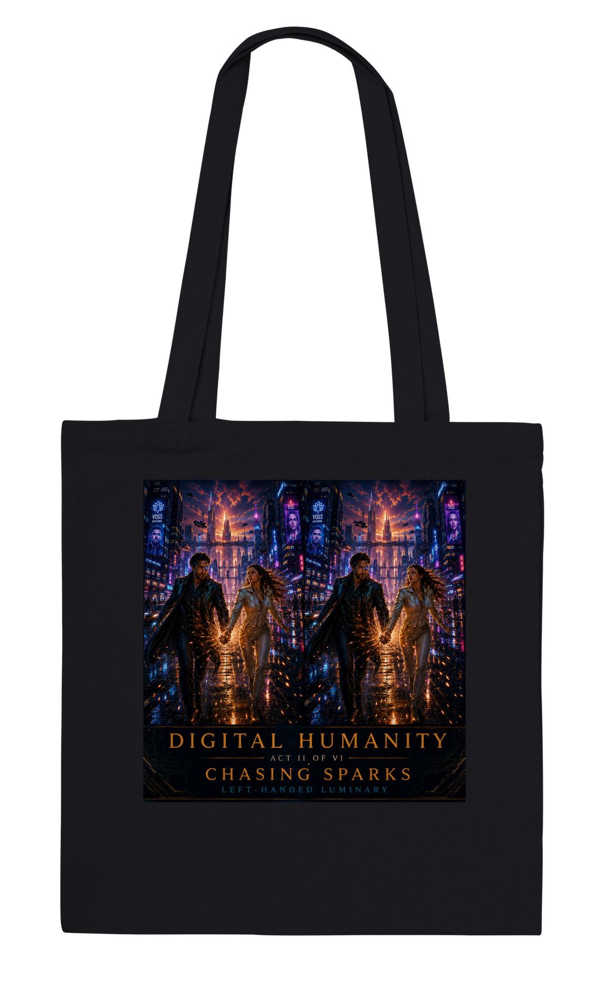 Digital Humanity: Act II: Chasing Sparks - Tote bag