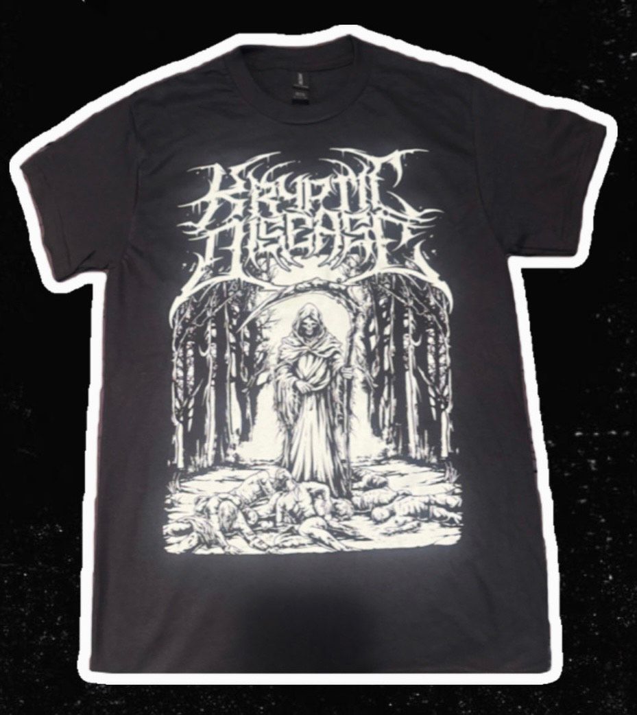 Debut Kryptic Disease T-Shirt Black and White