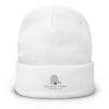 Broken Ivory 3D Embroidered Beanie