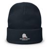 Broken Ivory 3D Embroidered Beanie