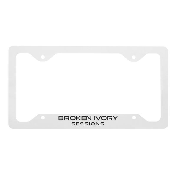 BrokenIvory Sessions Metal License Plate Frame