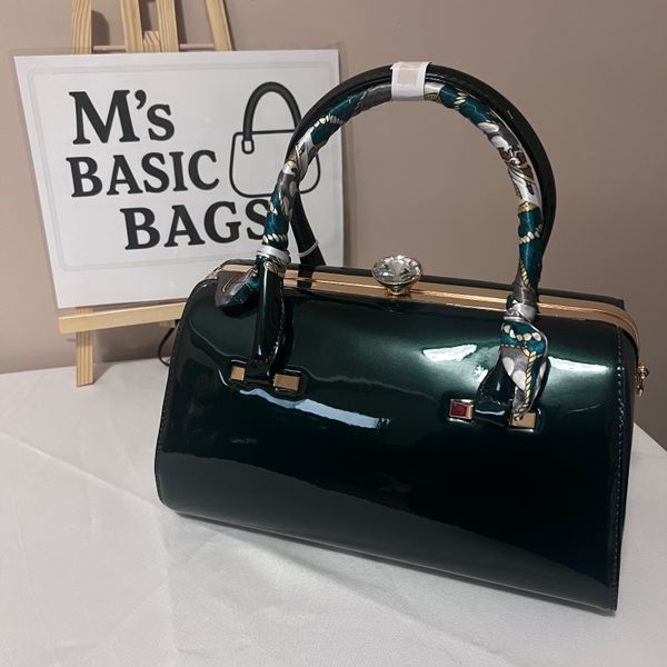 Olive Patent Leather 